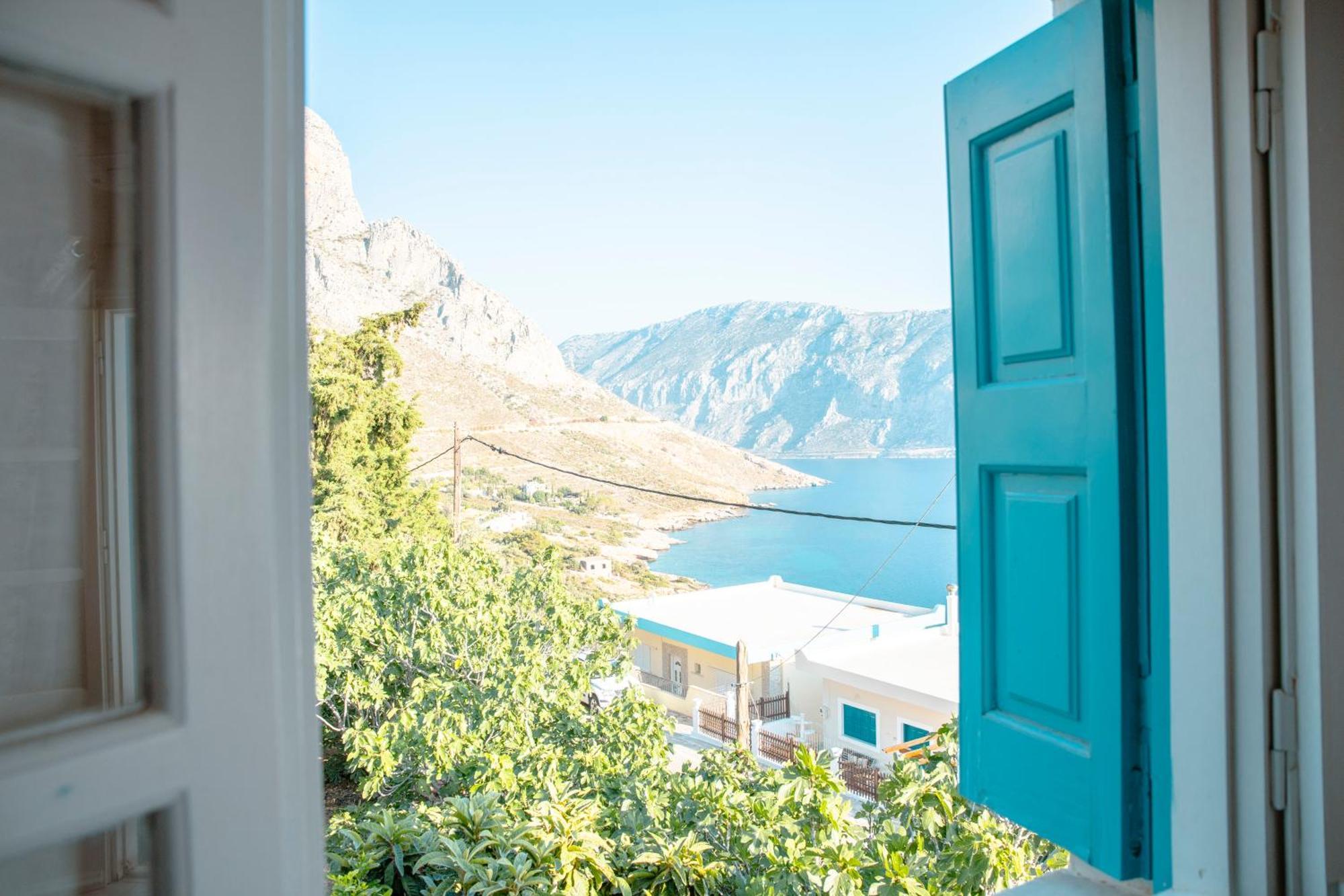 Kalymnos Skalia Mountain-Sea Villa Oda fotoğraf